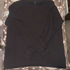 plain black long sleeve t shirt
